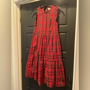 J. Crew factory size 4 tartan tiered dress